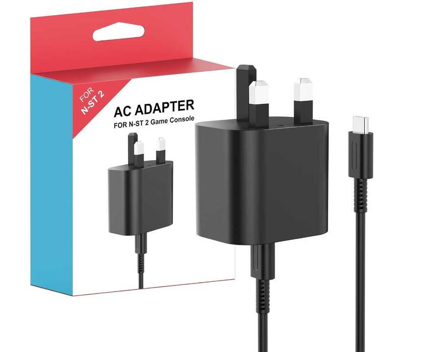 60W Fast Charger USB-C Универсално зарядно с адаптер - Nintendo Switch 2/ Switch1/ Steam Deck – НОВО
