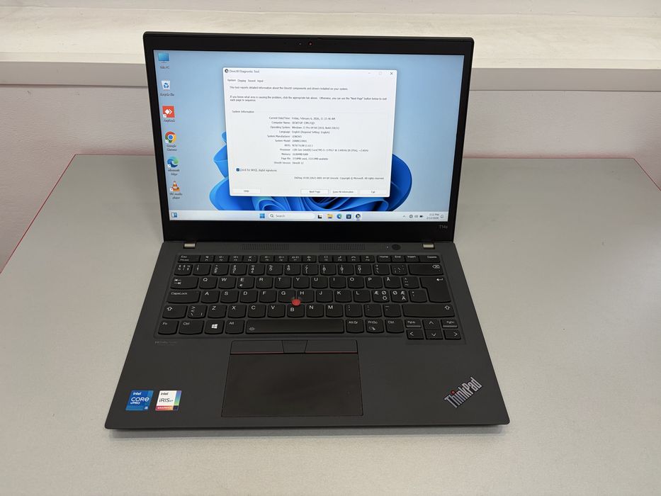 Lenovo ThinkPad T14s Gen2, Core I5-1145G7, SSD 256,RAM 16 GB