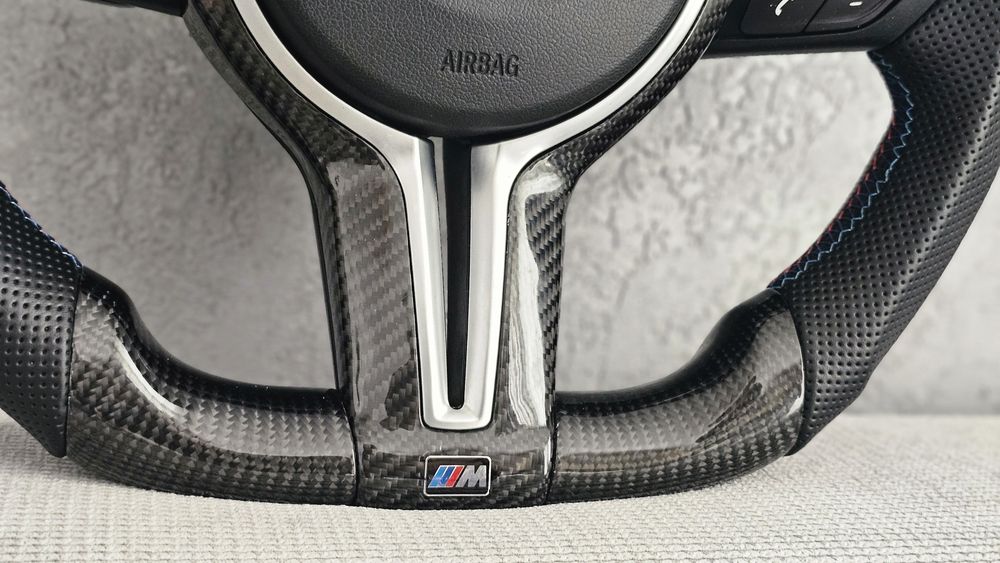 Volan Tesit Carbon Forjat  Bmw  F10 F11 F07  F01  Gama F