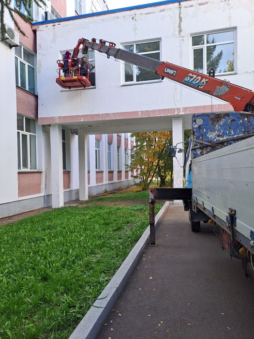 Услуги манипулятора, автовышки