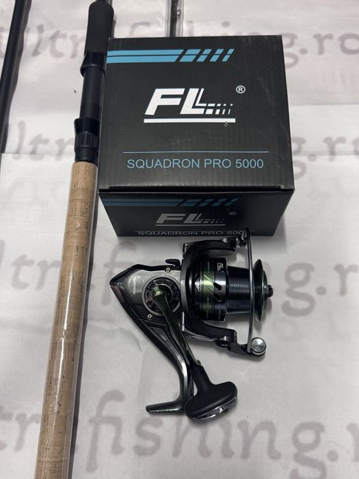 Combo feeder Lanseta Harrier 3.9 180g si mulineta FL Squadron Pro 5000