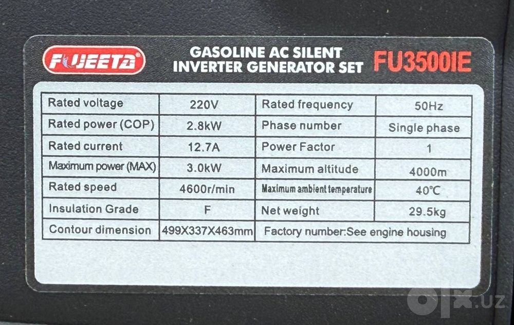 Invertorni generator FUJEETA 4,5 KVA