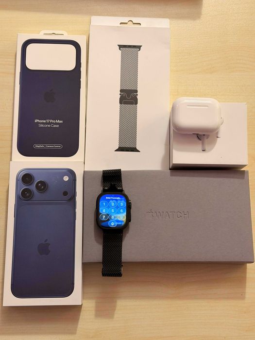 iPhone 17 Pro Max 512GB + Apple Watch Ultra 3 + Airpods 3 Pro