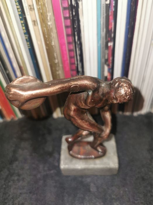 Фигура на диско - хвъргач на Мирон  винтидж бронзова фигурка  статуя