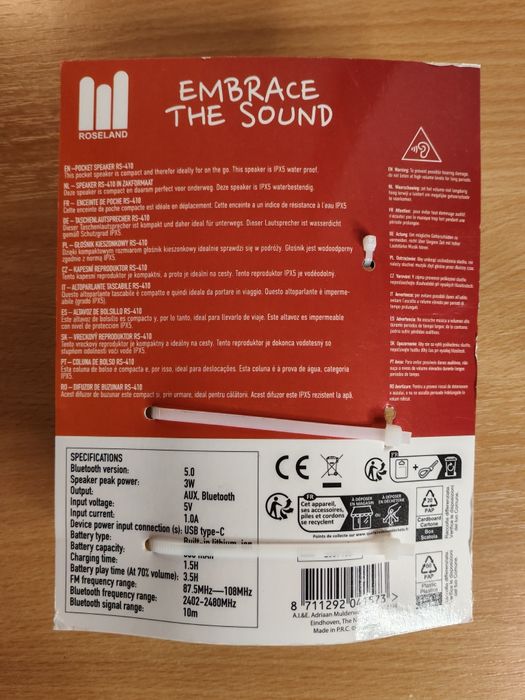 NOUA Boxa bluetooth(speaker) Roseland portabila 3.5h autonomie