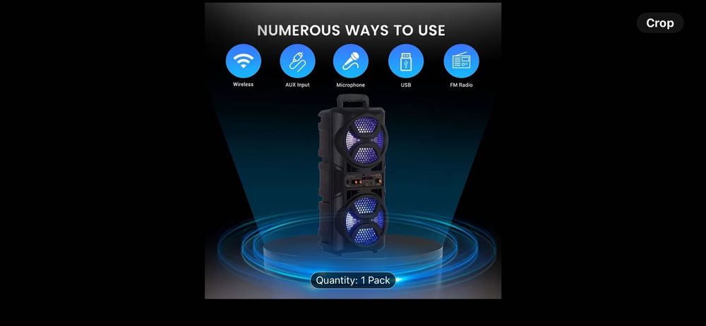 Преносима караоке колона  2х6.5 инча