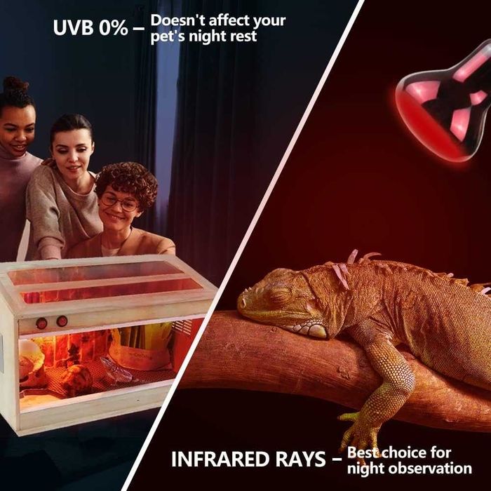 Инфрачервени нагревателни крушки за терариум 50W – комплект 2 броя