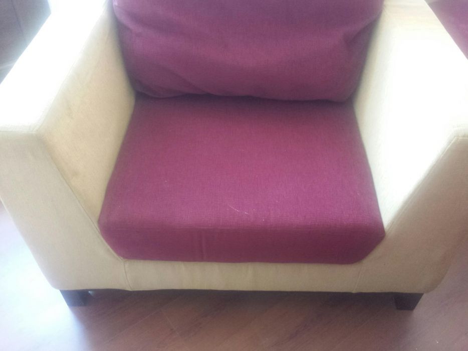 Фотьойл мек със смаляща се дамаска