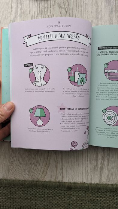 Carte Reiki cu illustratii, in limba portugheza