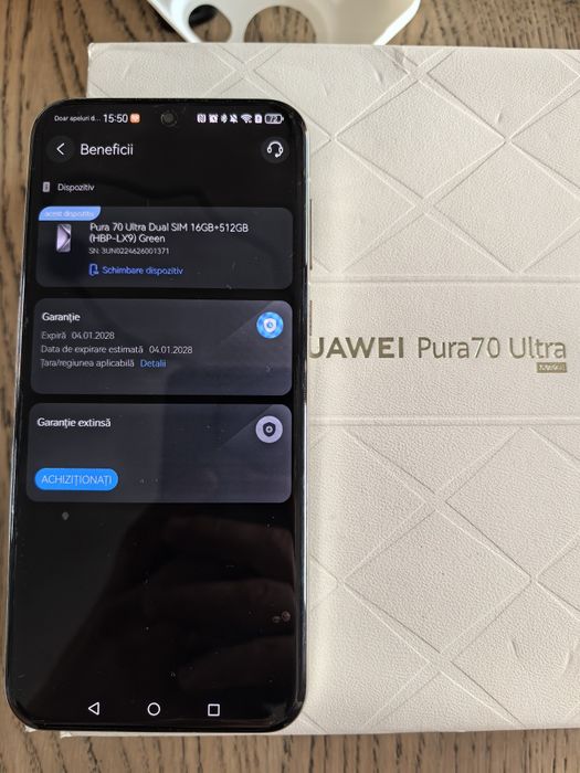 Huawei Pura 70 Ultra , garanție 2 ani
