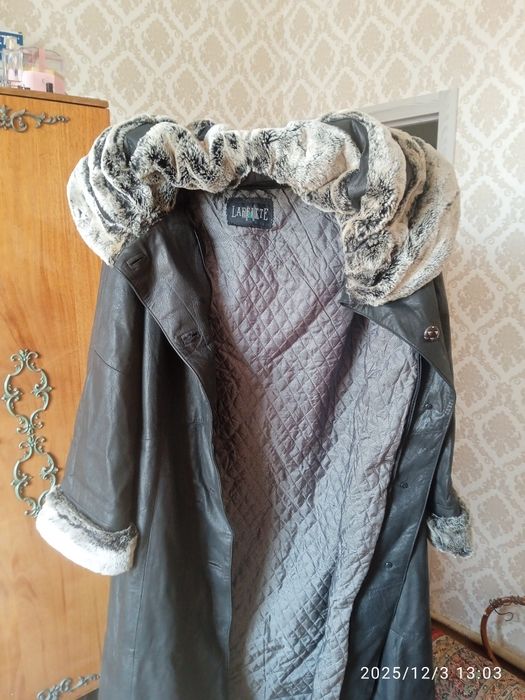 Плащ натуральный кожа