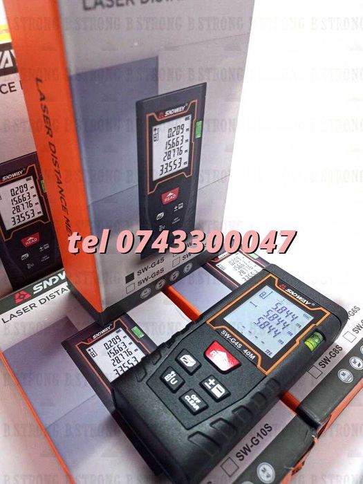 Telemetru Laser 40m Sndway Digital Portabil Usor De Manevrat