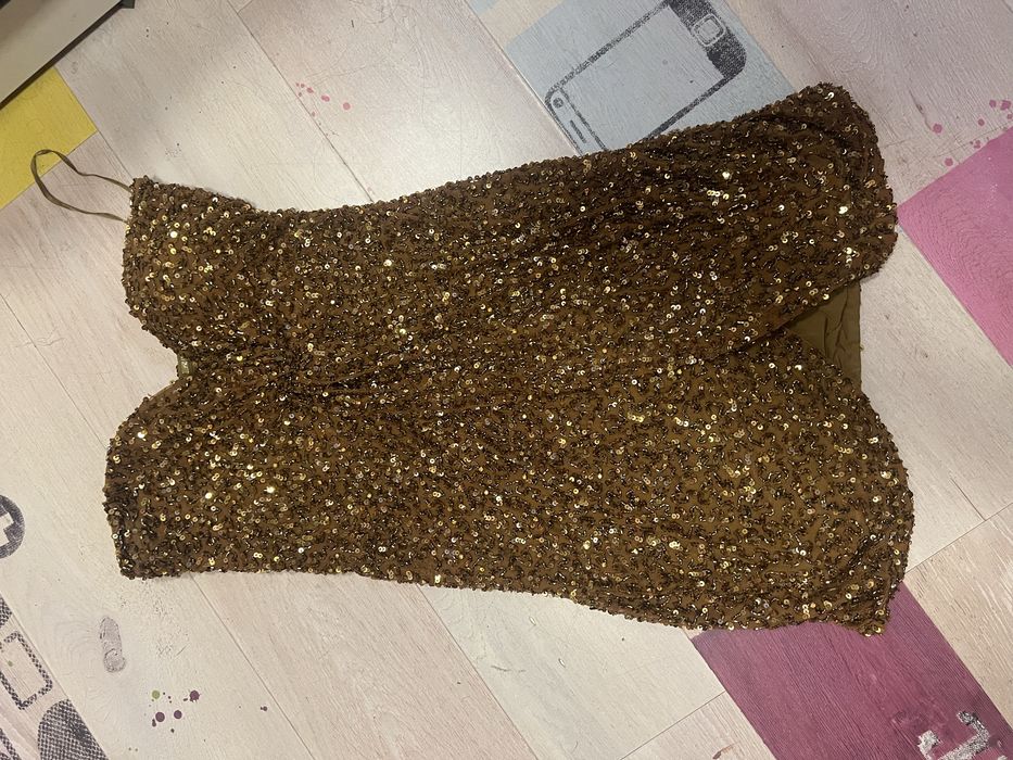 Бутикова Официална рокля с пайети Retrofete