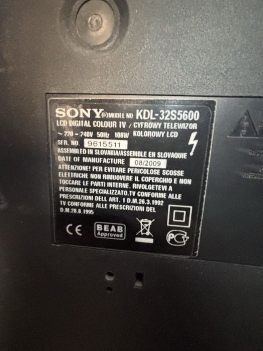 Sony KDL-32S5600