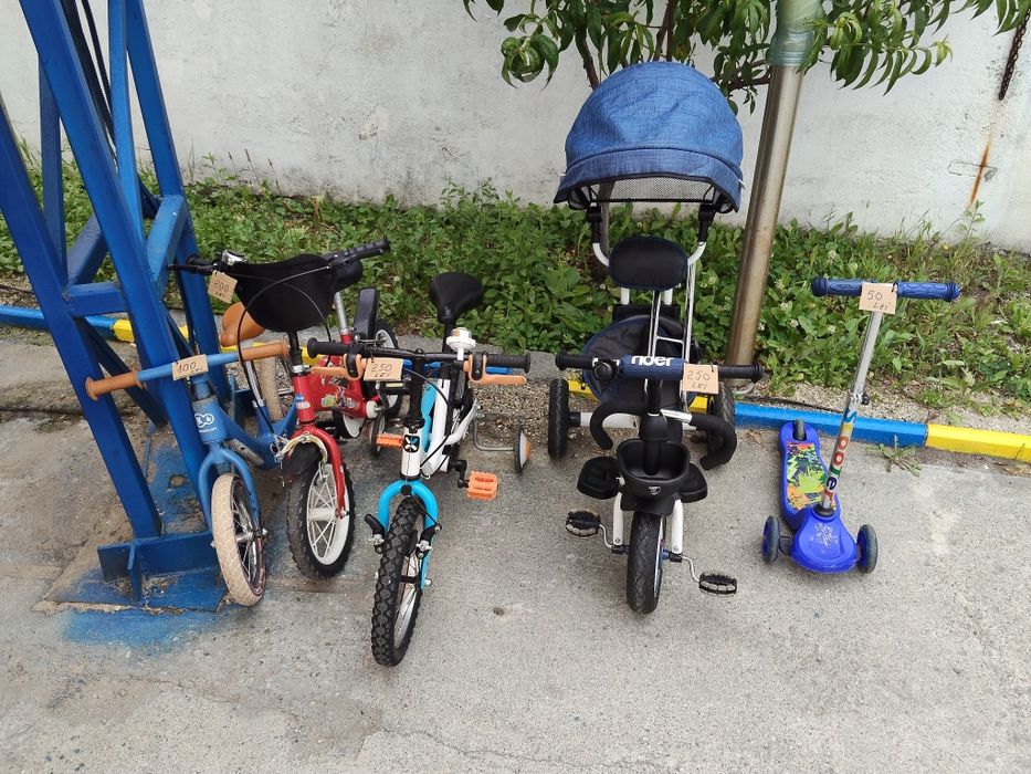 Biciclete și trotineta