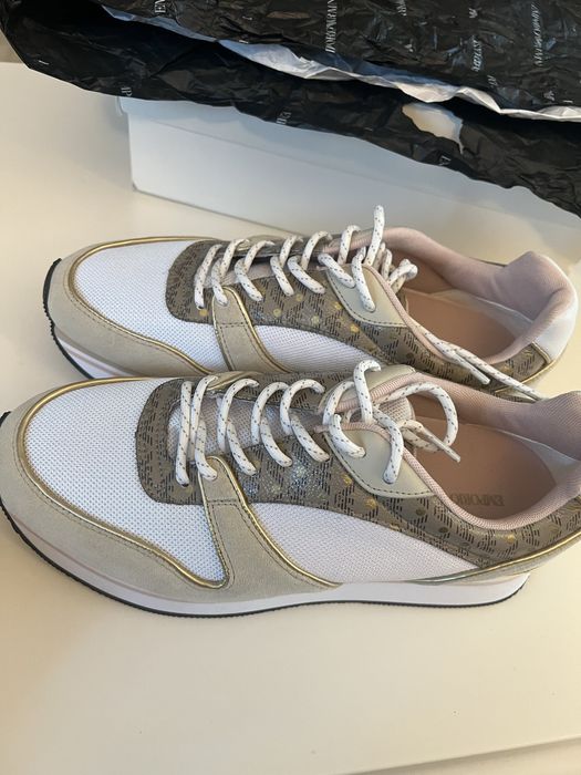 EMPORIO ARMANI,Pantofi sport cu talpa wedge