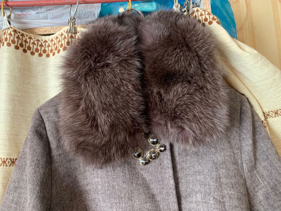 Пальто кашемировое трапеции размер 44