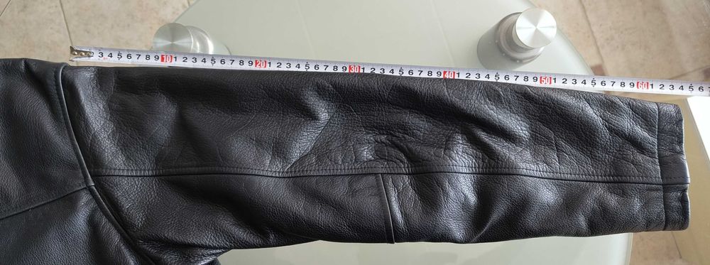 Черно мъжко кожено яке Кenneth Cole, без забележки