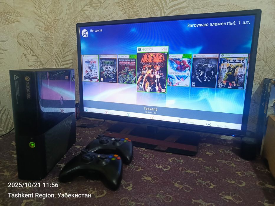 Xbox360 E 500gb прошитый+135 игры записано