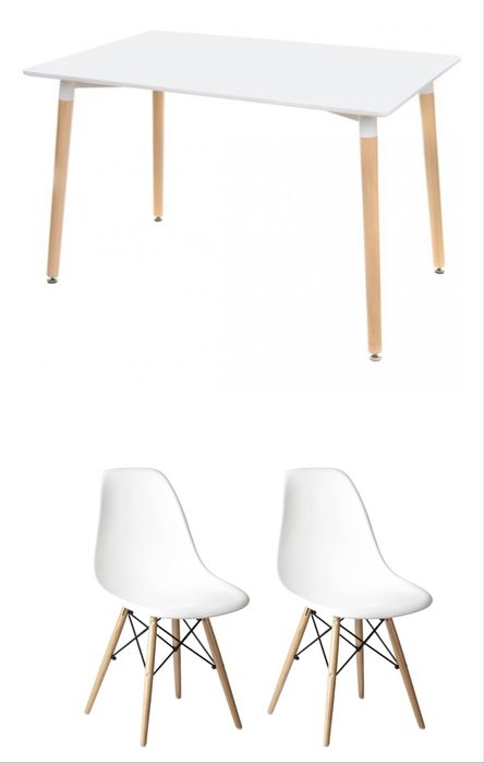 Стол со стулями прямоугольный