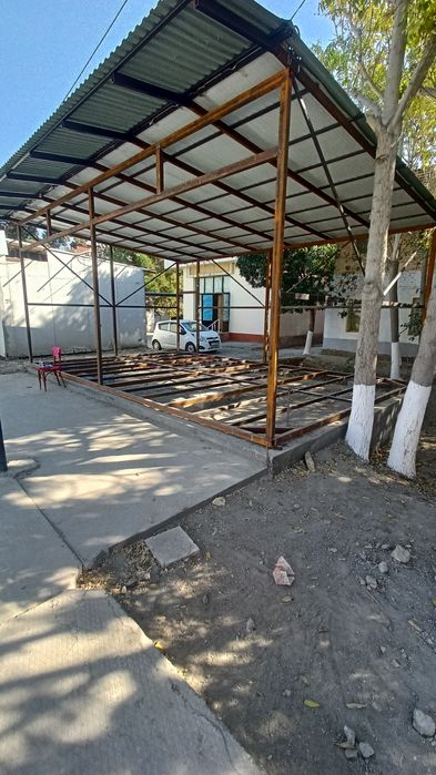 Ишлаб Турган магазин сотилади олдида 45кв лик енгил конструкцияси била