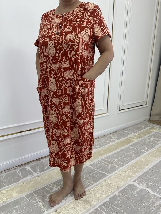 Домашний халаттар, көйлектер