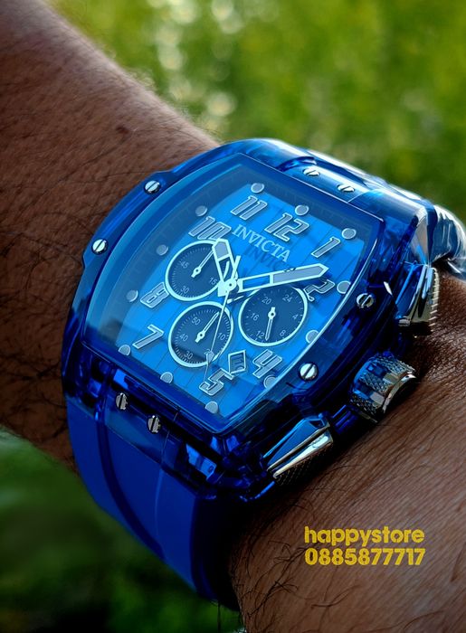 INVICTA Ghost Blue 47 mm, Инвикта нов ръчен часовник