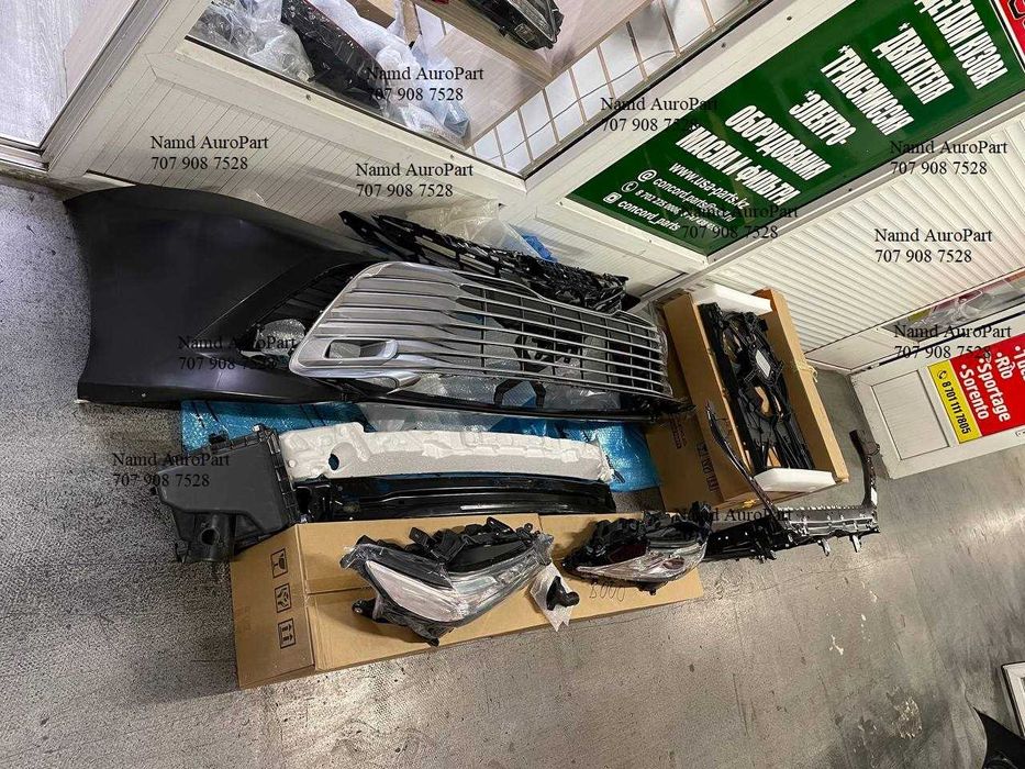 Бампер / Решетка / Фары / Капот на Камри 70 европа Морда / Ноускат