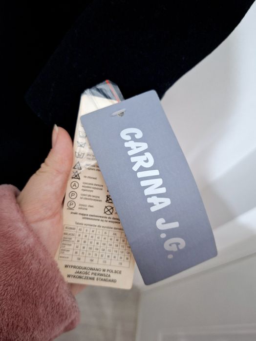 Palton damă Carina J.G. Avant Garde nou cu etichetă 80% lână mărime XL