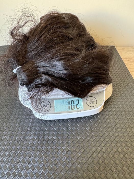 100% натурална индийска коса, 40см, 102 грама.