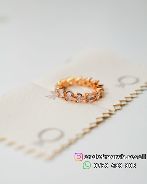 Inel Pandora Alternating Sparkling Band