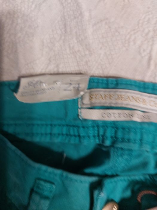 Pantaloni ,jeans albi/ verzi, mar  24, noi, cu etichete