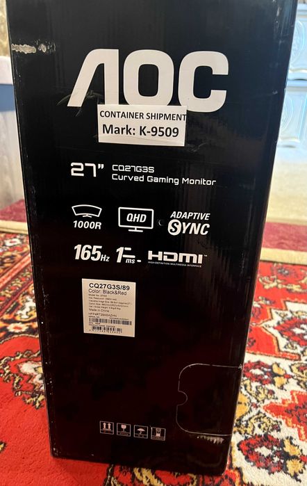 Монитор AOC CQ27G3S VA 27" 2K Curved