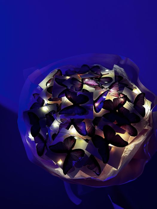 Розовый Букет из 31 бабочек