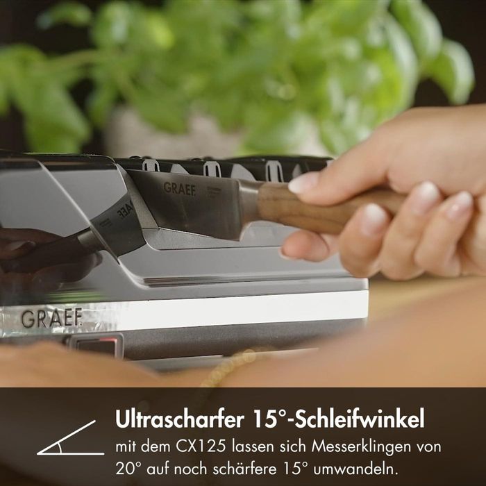 GRAEF CX125DE Електрическо точило за ножове Диамантени дискове