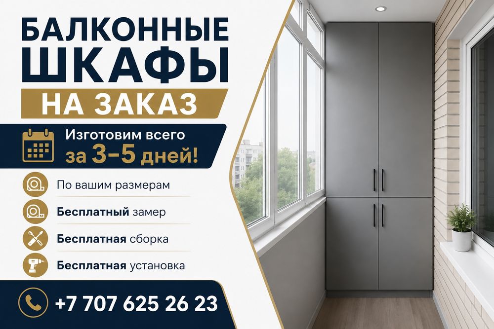 Балконный шкаф за 3-5 дней