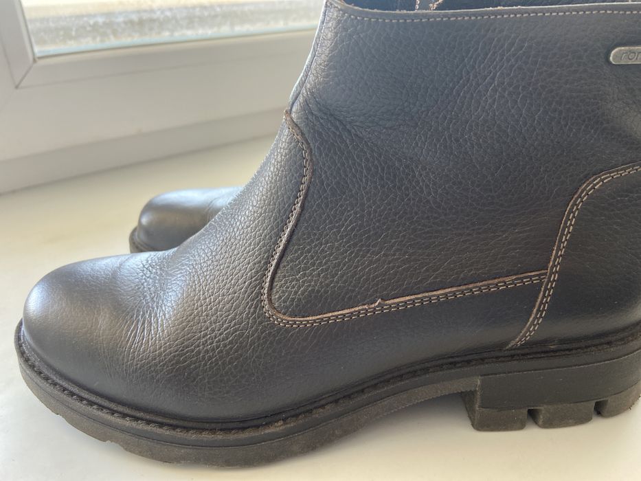 Ботинки кожа