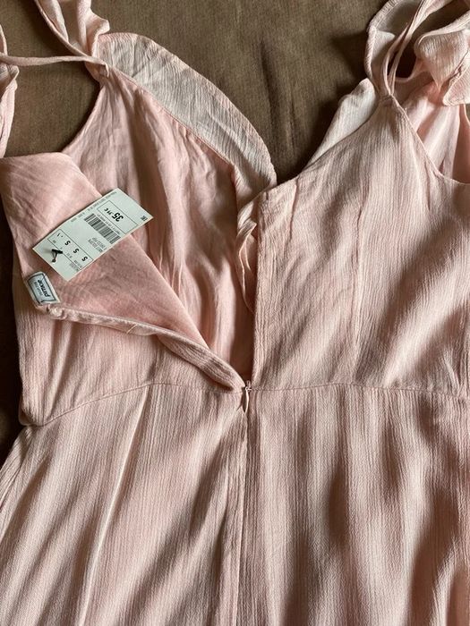 Rochie lunga roz volane /Rochie deosebita/ocazie/nunta cununie Pimkie