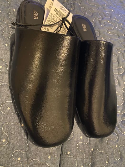 кожени джапанки zara