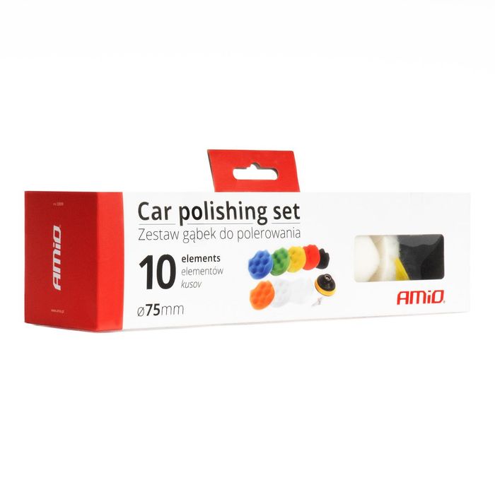 комплект полиращи гъби, 8 части полиращи гъби + диск 80 мм + ...