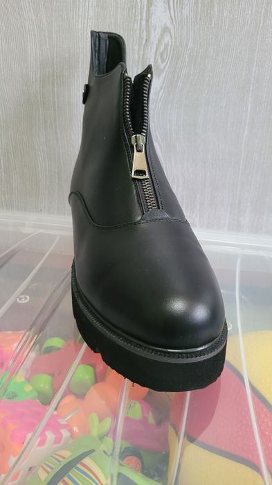 41 размер женские тёплые ботинки эко кожа