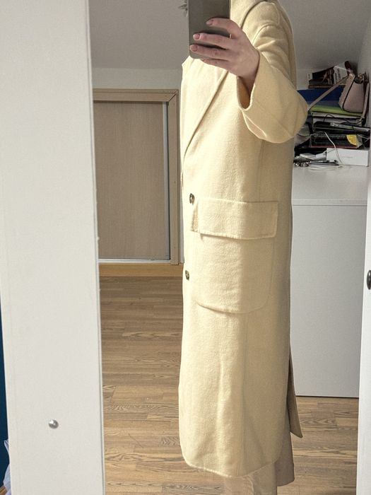 Palton Zara nou lana bej