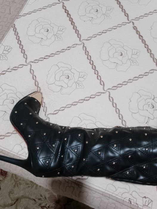 Сапоги кожаные демисезонные