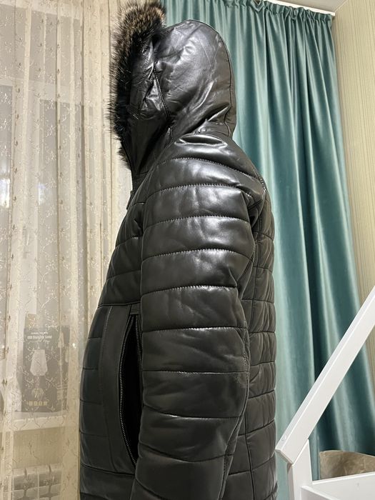 Дубленка кожа енот Турция