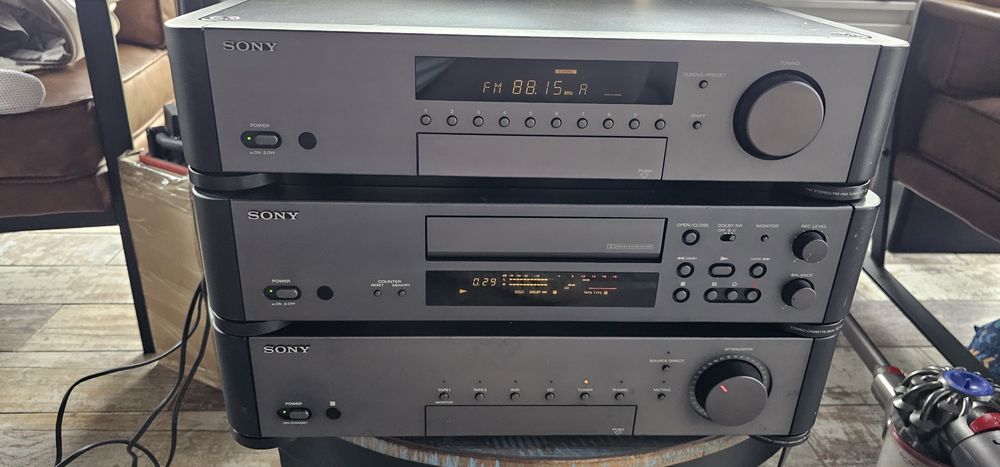Linie sony deck 3 capete  tc s7 , amplificator ta s7 , tunner st s7r