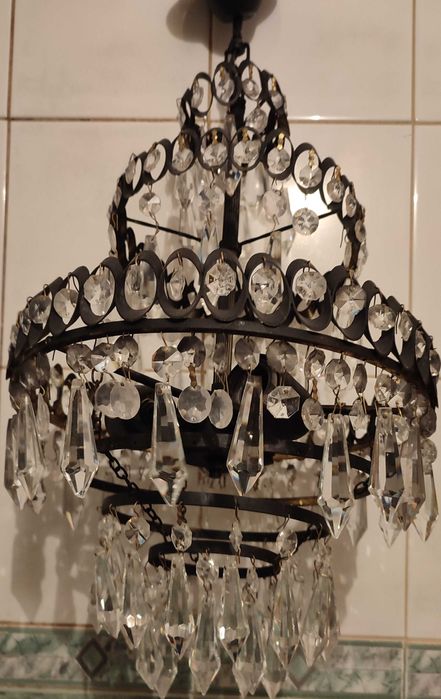 Старинен кристален полилей