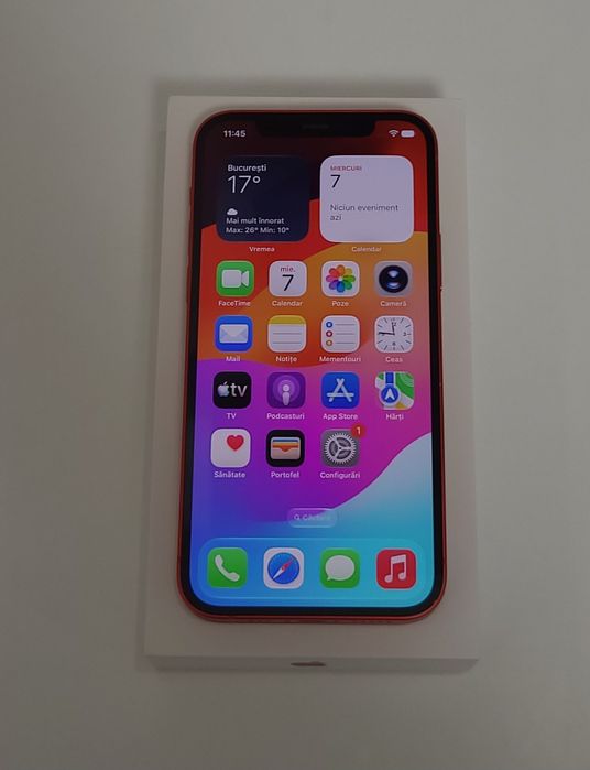 iPhone 12 Red | Impecabil 10/10 | Full Box | Liber de Rețea