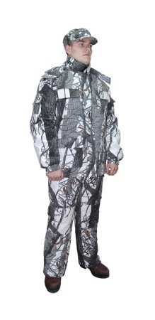 костюм зимний белый лес