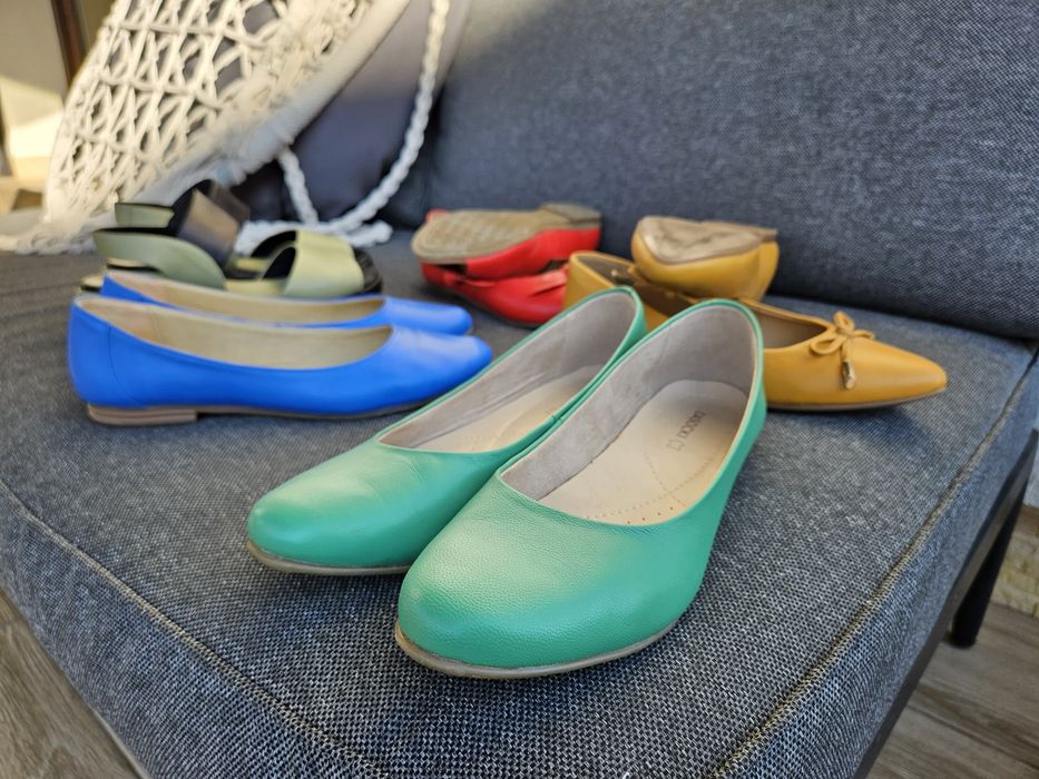 Balerini, 4 modele din piele, numarul 38