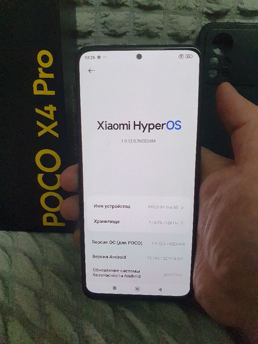 Srochna sotiladi Xiaomi Poco X4 Pro 5G 12/128Gb Blue Flagman Original